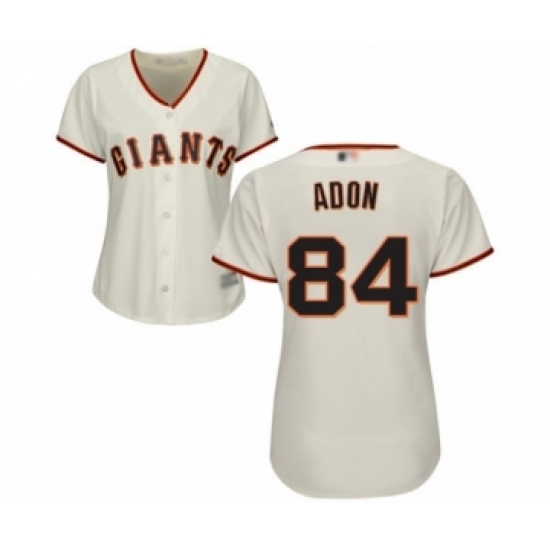 Women's San Francisco Giants #84 Melvin Adon Authentic Cream Home Cool Base Baseball Player Jersey - Ujersey