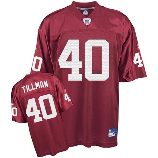 Reebok Arizona Cardinals #40 Pat Tillman Red Team Color Premier EQT Throwback NFL Jersey - Ujersey