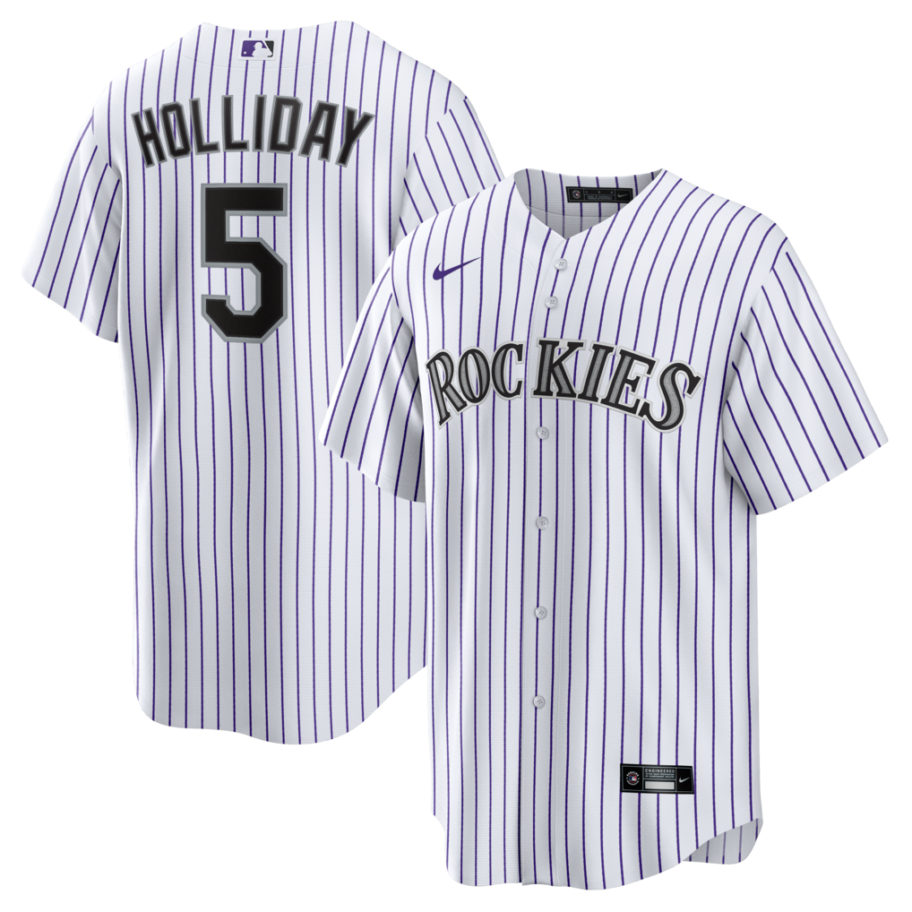 Men's Colorado Rockies Matt Holliday Nike White Home Retired Player Replica Jersey - Ujersey