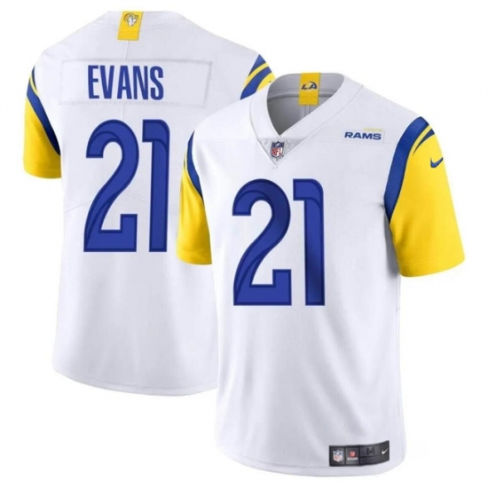 Men's Los Angeles Rams #21 Zach Evans White 2024 Vapor Untouchable Stitched Football Jersey - Ujersey
