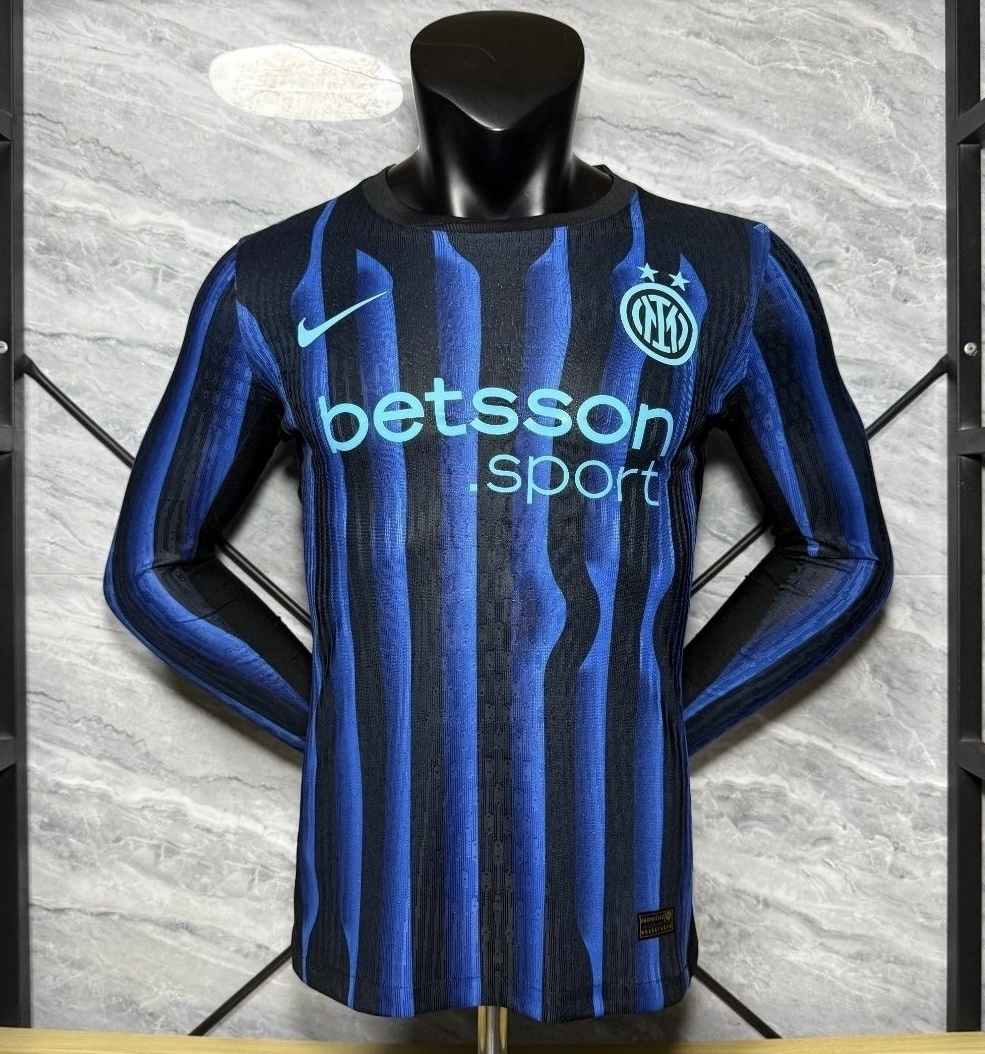 Soccer Jersey Inter Milan Home Long Sleeve Shirt 2025/26 - U-jersey
