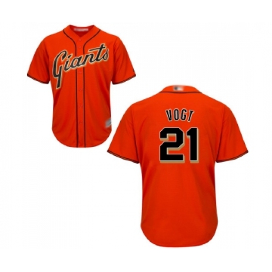 Youth San Francisco Giants #21 Stephen Vogt Replica Orange Alternate Cool Base Baseball Jersey - Ujersey