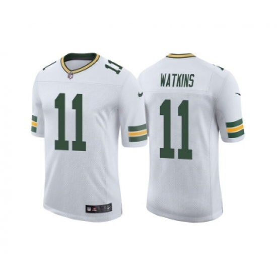 Men's Green Bay Packers #11 Sammy Watkins White Stitched Football Jersey
