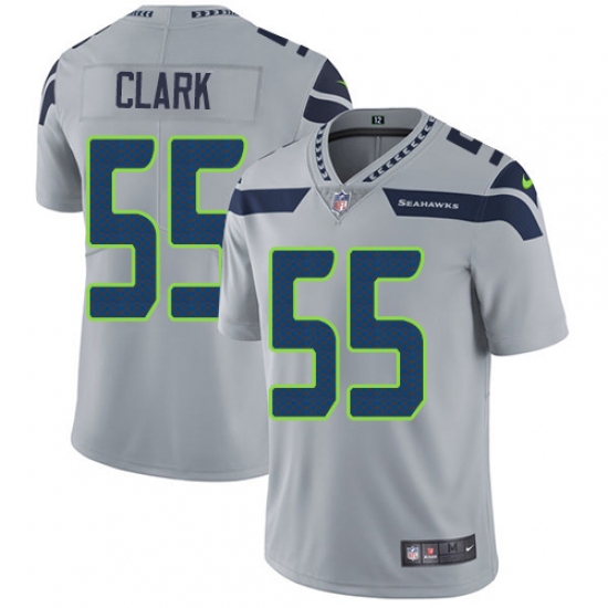 Youth Nike Seattle Seahawks #55 Frank Clark Elite Grey Alternate NFL Jersey - Ujersey