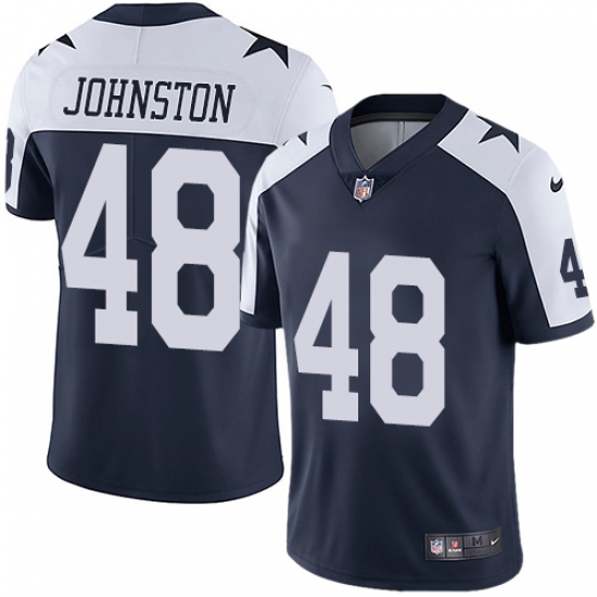 Youth Nike Dallas Cowboys #48 Daryl Johnston Navy Blue Throwback Alternate Vapor Untouchable Limited Player NFL Jersey - Ujersey