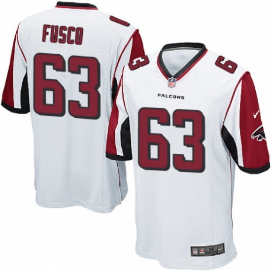 Men's Nike Atlanta Falcons #63 Brandon Fusco Game White NFL Jersey - Ujersey