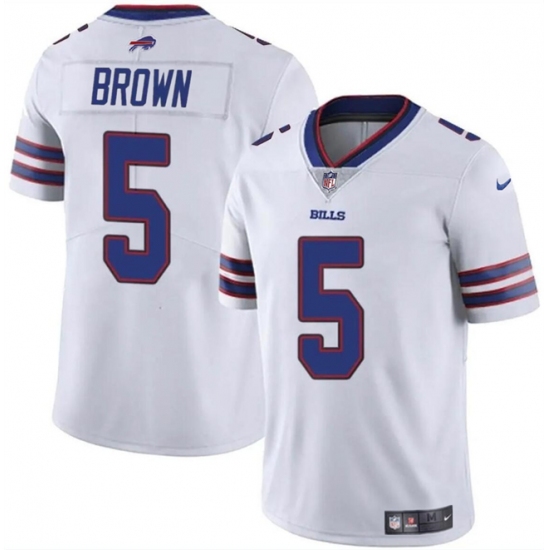 Men's Buffalo Bills #5 Anthony Brown White 2024 Vapor Untouchable Limited Football Stitched Jersey - Ujersey