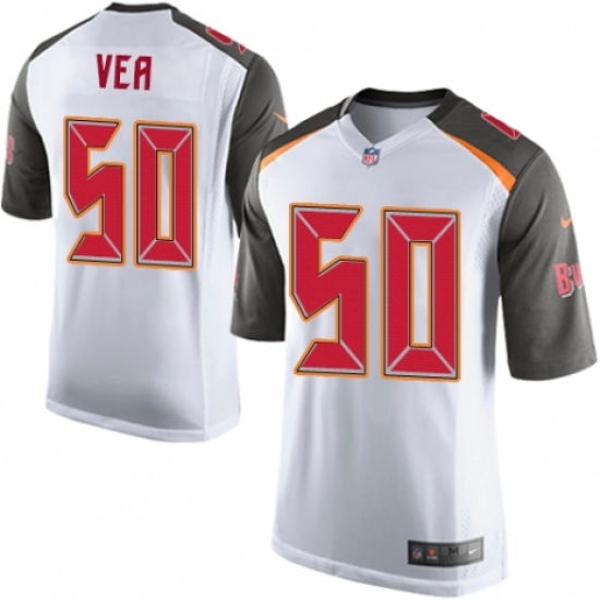 Men's Nike Tampa Bay Buccaneers #50 Vita Vea Game White NFL Jersey - Ujersey