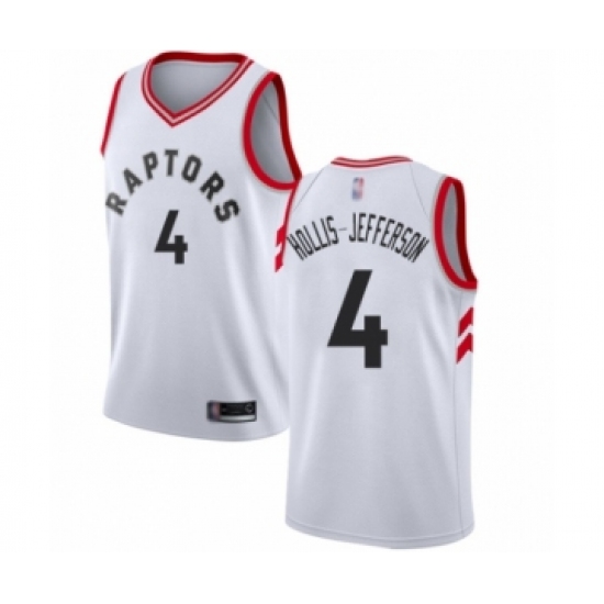 Women's Toronto Raptors #4 Rondae Hollis-Jefferson Swingman White Basketball Jersey - Association Edition - Ujersey