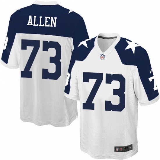 Men's Nike Dallas Cowboys #73 Larry Allen Game White Throwback Alternate NFL Jersey - Ujersey