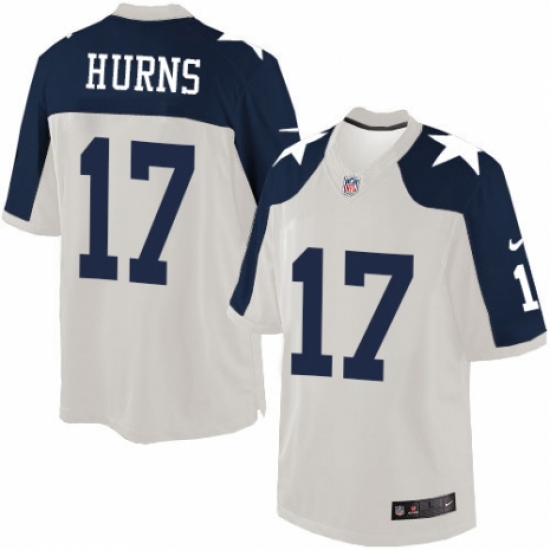 Men's Nike Dallas Cowboys #17 Allen Hurns Limited White Throwback Alternate NFL Jersey - Ujersey