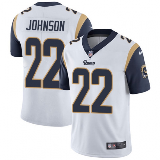 Youth Nike Los Angeles Rams #22 Trumaine Johnson White Vapor Untouchable Limited Player NFL Jersey - Ujersey