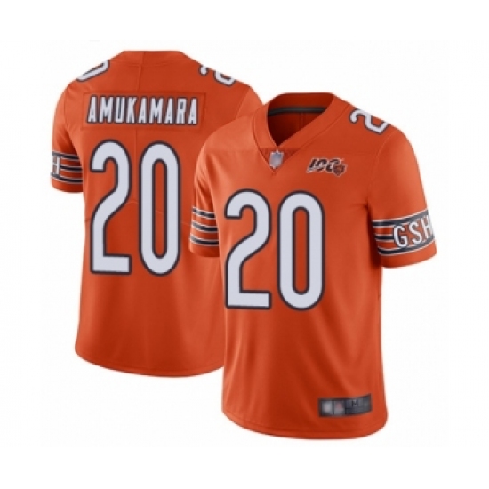 Men's Chicago Bears #20 Prince Amukamara Orange Alternate 100th Season Limited Football Jersey - Ujersey