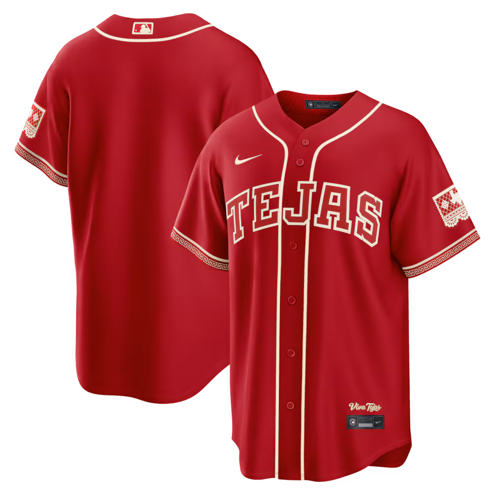 Men's Texas Rangers Nike Red 2026 City Connect Stadium Jersey - SUjersey01