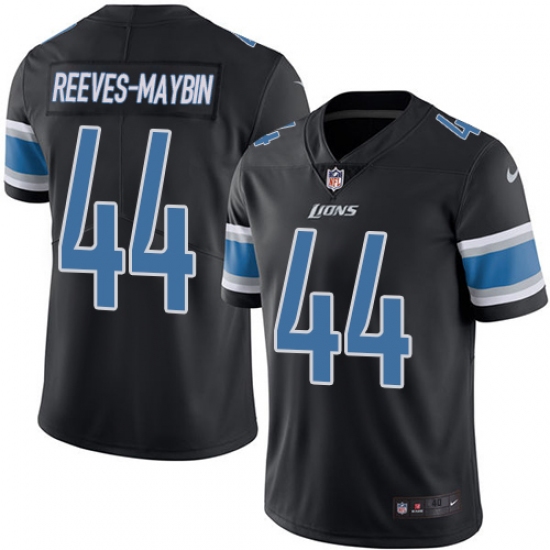 Men's Nike Detroit Lions #44 Jalen Reeves-Maybin Elite Black Rush Vapor Untouchable NFL Jersey - Ujersey