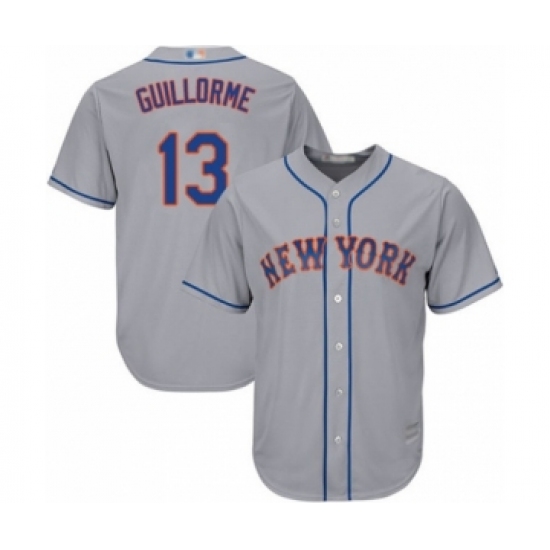 Youth New York Mets #13 Luis Guillorme Authentic Grey Road Cool Base Baseball Player Jersey - Ujersey