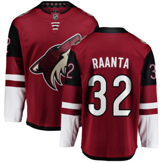 Youth Arizona Coyotes #32 Antti Raanta Fanatics Branded Burgundy Red Home Breakaway NHL Jersey - Ujersey