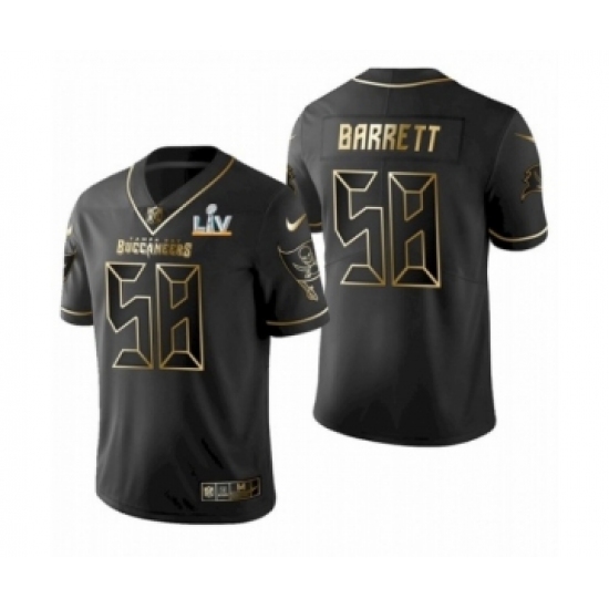 Youth Tampa Bay Buccaneers #58 Shaquil Barrett Black Golden Super Bowl LV Jersey - Ujersey