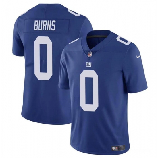 Men's New York Giants #0 Brian Burns Blue Vapor Untouchable Limited Football Stitched Jersey - Ujersey