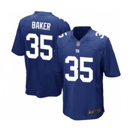 Men's New York Giants #35 Deandre Baker Game Royal Blue Team Color Football Jersey - Ujersey