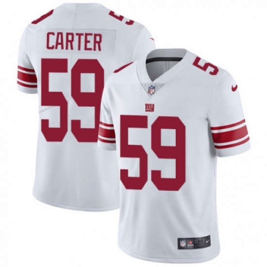 Youth Nike New York Giants #59 Lorenzo Carter White Vapor Untouchable Elite Player NFL Jersey - Ujersey