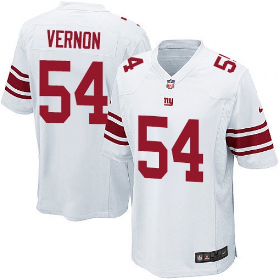 Men's Nike New York Giants #54 Olivier Vernon Game White NFL Jersey - Ujersey