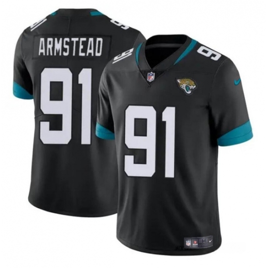 Men's Jacksonville Jaguars #91 Arik Armstead Black Vapor Untouchable Limited Football Stitched Jersey - Ujersey