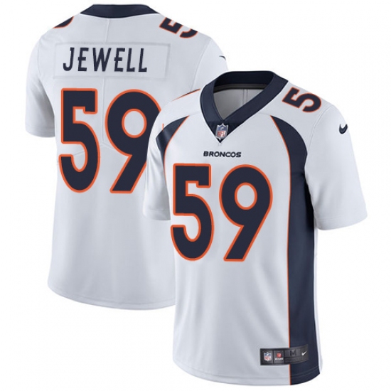Men's Nike Denver Broncos #59 Josey Jewell White Vapor Untouchable Limited Player NFL Jersey - Ujersey