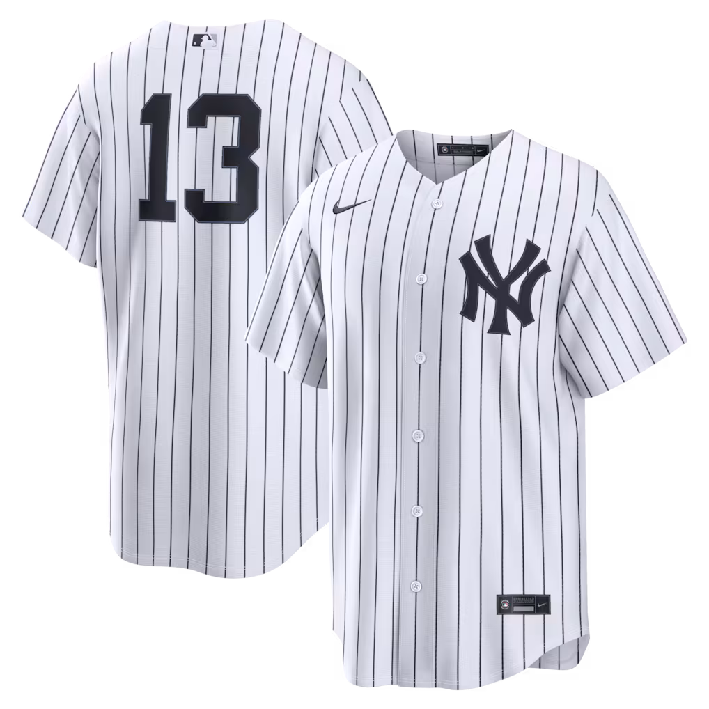 Men's New York Yankees Jazz Chisholm Jr. Nike White Home Replica Jersey - SUjersey01