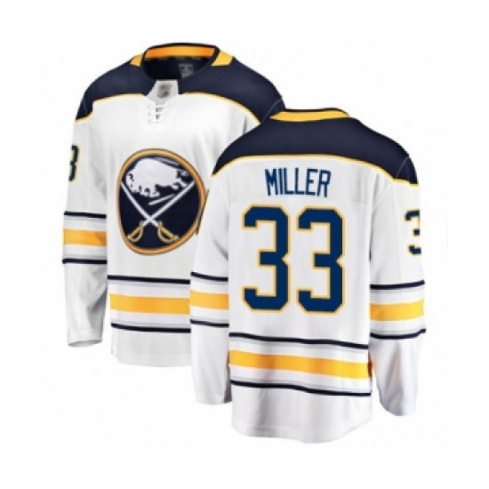 Youth Buffalo Sabres #33 Colin Miller Fanatics Branded White Away Breakaway Hockey Jersey - Ujersey