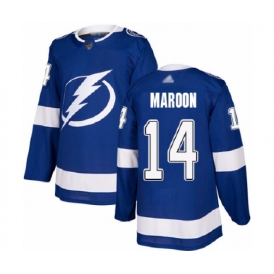 Men's Tampa Bay Lightning #14 Patrick Maroon Authentic Royal Blue Home Hockey Jersey - Ujersey
