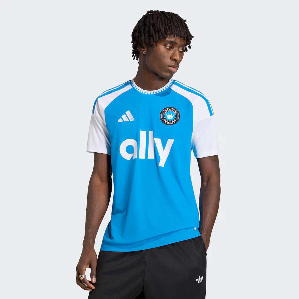 Men's Charlotte FC adidas Blue 2026 Carolina Kit: Crowns Up Replica Jersey - Ujersey NHL