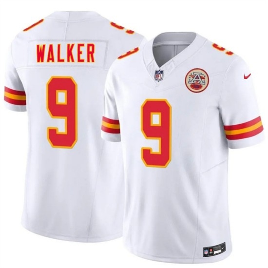 Men’s Kansas City Chiefs #9 Kenneth Walker III White 2026 F.U.S.E. Vapor Untouchable Limited Stitched Football Jersey