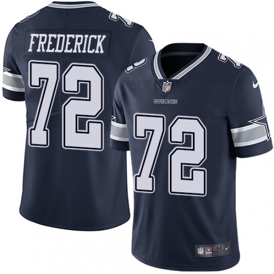 Youth Nike Dallas Cowboys #72 Travis Frederick Navy Blue Team Color Vapor Untouchable Limited Player NFL Jersey - Ujersey