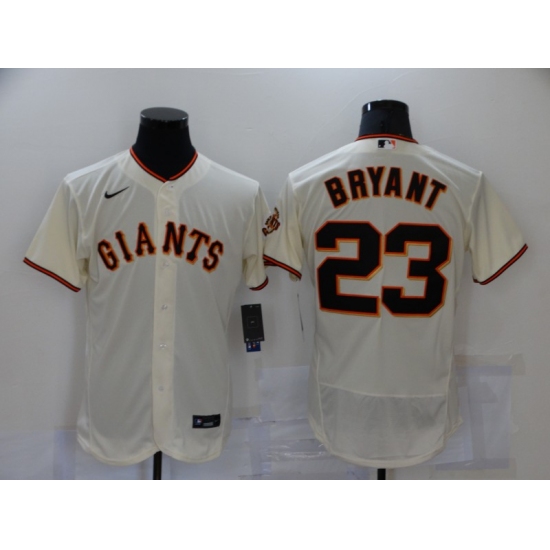 Men's Nike San Francisco Giants #23 Kobe Bryant Cream Elite Collection Jersey - Ujersey