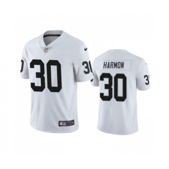 Men's Las Vegas Raiders #30 Duron Harmon White Vapor Untouchable Limited Stitched Jersey