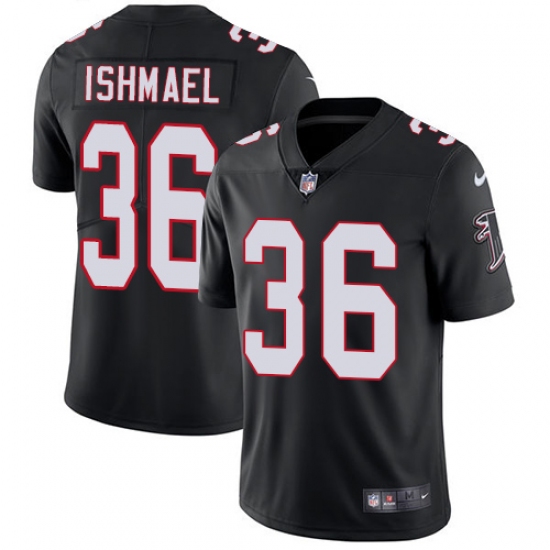 Youth Nike Atlanta Falcons #36 Kemal Ishmael Black Alternate Vapor Untouchable Limited Player NFL Jersey - Ujersey
