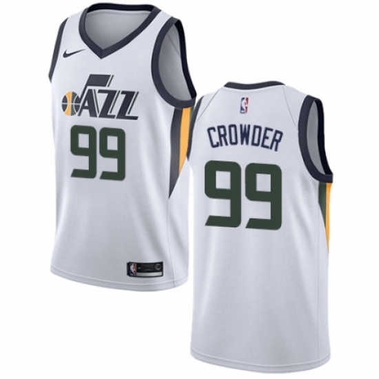 Men's Nike Utah Jazz #99 Jae Crowder Swingman NBA Jersey - Association Edition - Ujersey