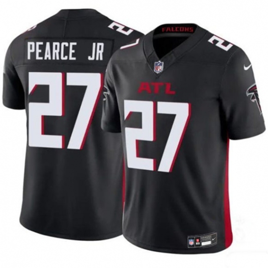 Men's Atlanta Falcons #27 James Pearce Jr Black 2025 Draft F.U.S.E. Vapor Untouchable Limited Football Stitched Jersey - Ujersey