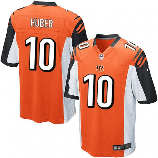 Men's Nike Cincinnati Bengals #10 Kevin Huber Game Orange Alternate NFL Jersey - Ujersey
