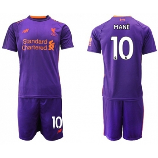 Liverpool #10 Mane Away Soccer Club Jersey
