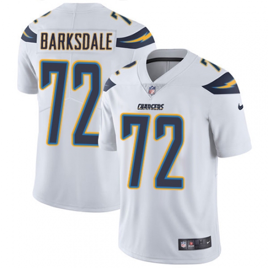 Youth Nike Los Angeles Chargers #72 Joe Barksdale Elite White NFL Jersey - Ujersey