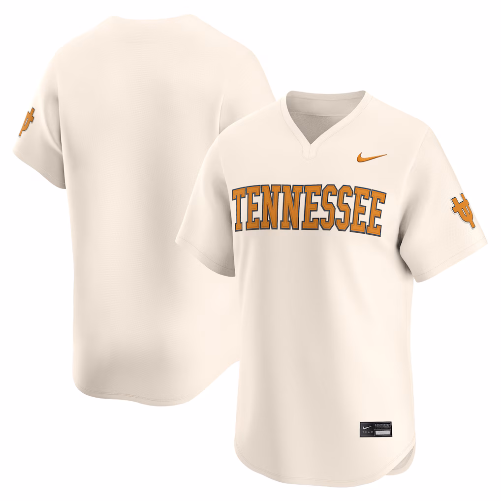 Men's Nike Natural Tennessee Volunteers Baseball Limited Jersey