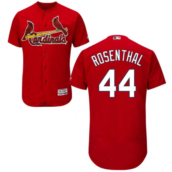 Men's Majestic St. Louis Cardinals #44 Trevor Rosenthal Red Alternate Flex Base Authentic Collection MLB Jersey - Ujersey