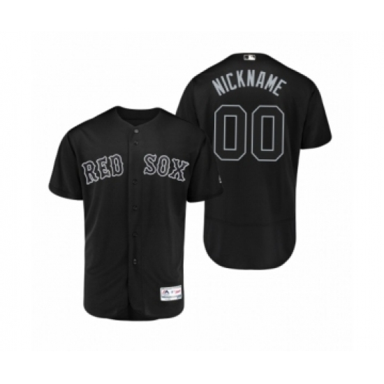 Men's Boston Red Sox Custom Black 2019 Players Weekend Nickname Authentic Jersey - Ujersey