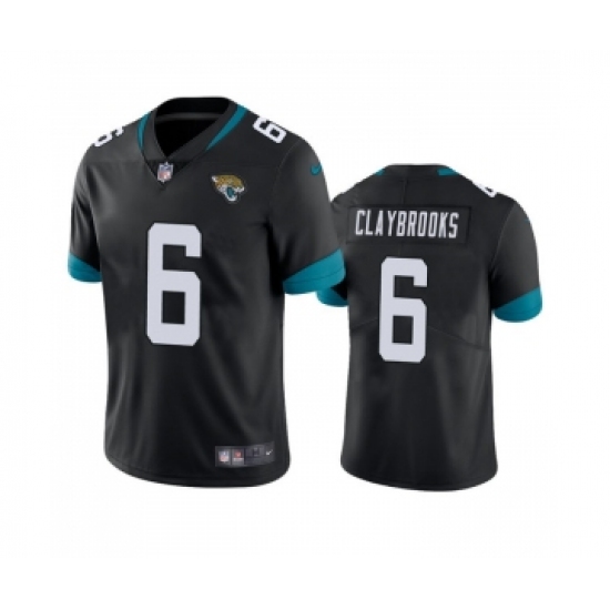 Men's Jacksonville Jaguars #6 Chris Claybrooks Black Vapor Untouchable Limited Stitched Jersey - Ujersey