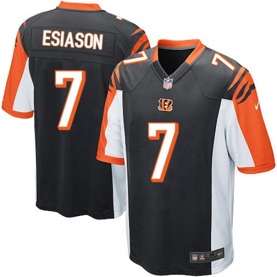 Men's Nike Cincinnati Bengals #7 Boomer Esiason Game Black Team Color NFL Jersey - Ujersey