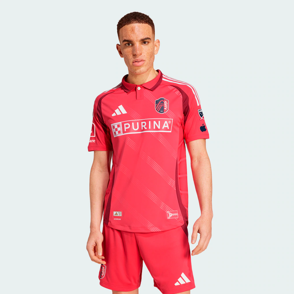 Men's St. Louis CITY SC adidas Red 2025 Forever CITY Red On-Field Authentic Jersey - Ujersey