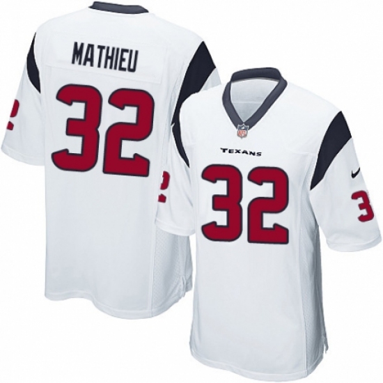 Men's Nike Houston Texans #32 Tyrann Mathieu Game White NFL Jersey - Ujersey