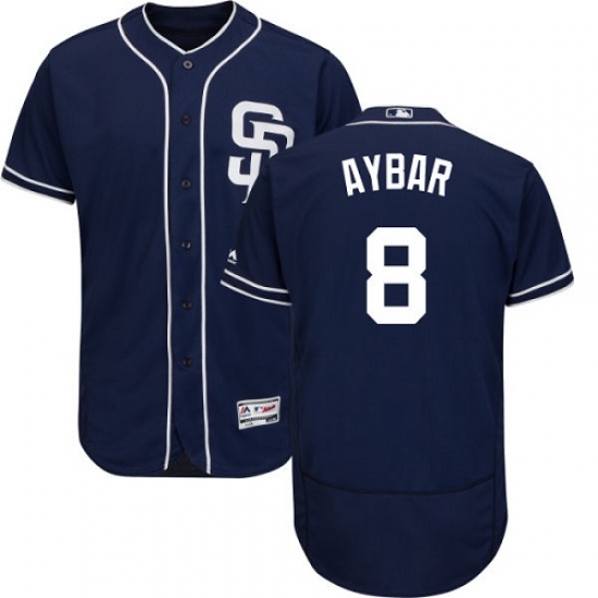 San Diego Padres #8 Erick Aybar Navy Blue Flexbase Authentic Collection Stitched MLB Jersey - Ujersey